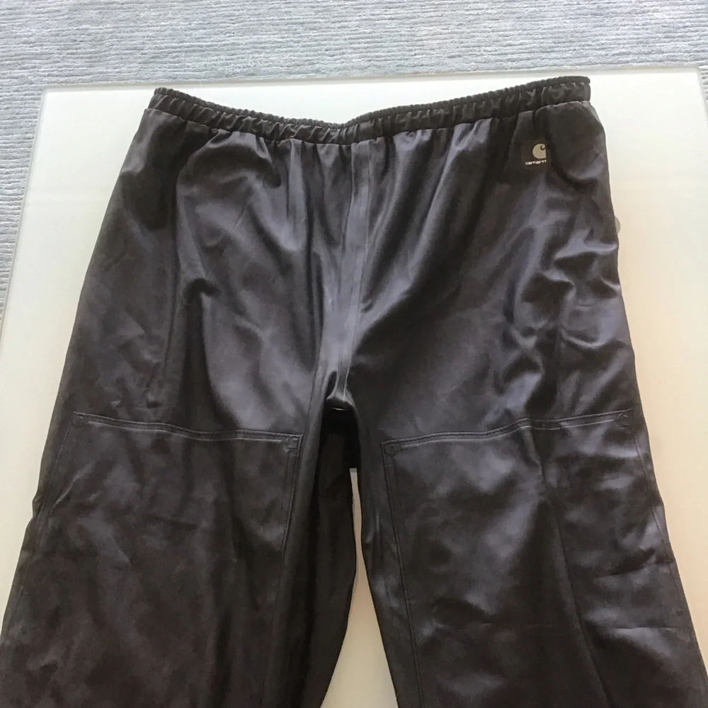 Carhartt Work Flex Waterproof B204 BLK Black Snap Adjustable‎ Pants 2X 2XL